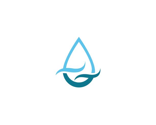 Goutte d&#39;eau Logo Template vecteur