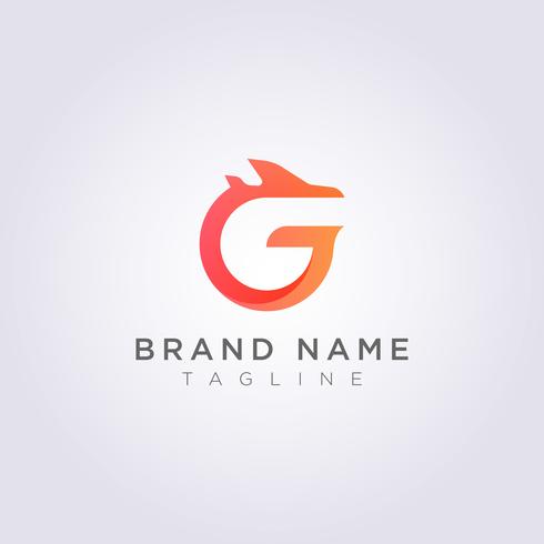 Logo Design Combinaison des lettres G et des avions pour les entreprises ou votre marque vecteur