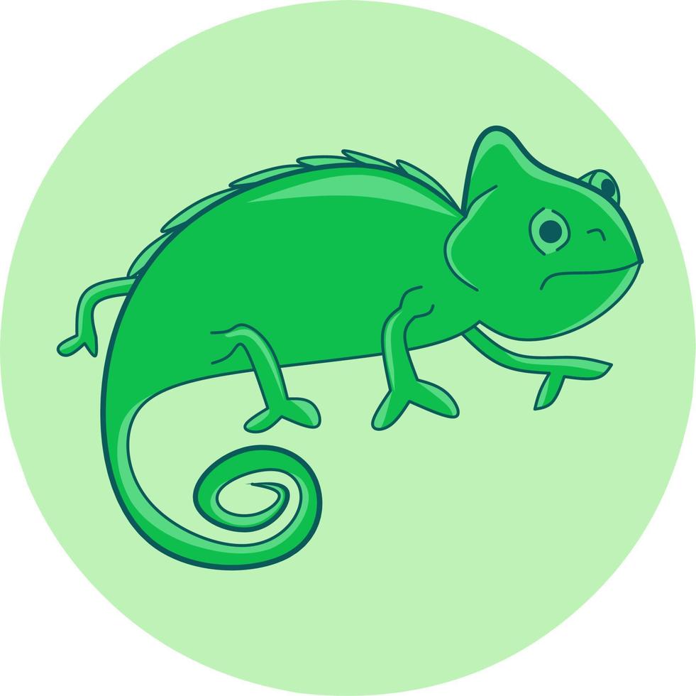 vecteur de logo animal caméléon coloré