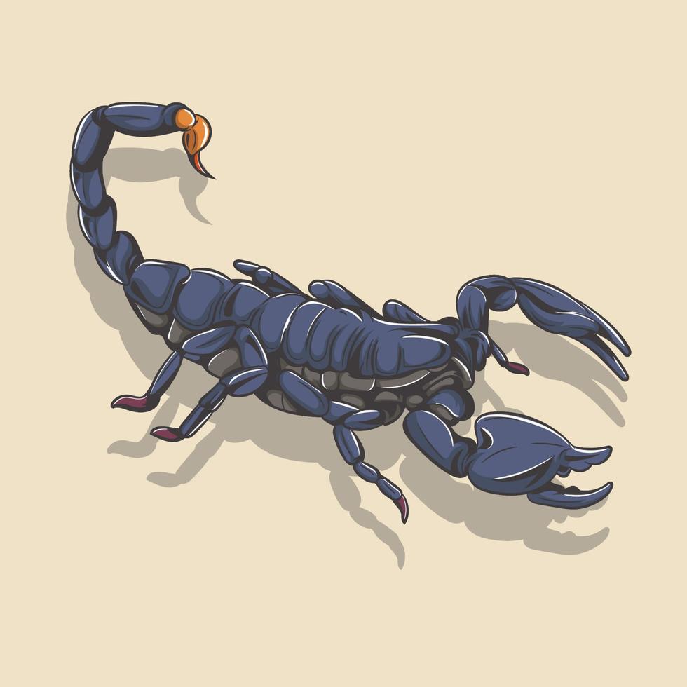 illustration vectorielle de scorpion vecteur