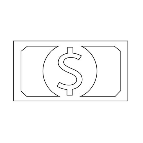 icône d&#39;argent Illustration vectorielle vecteur