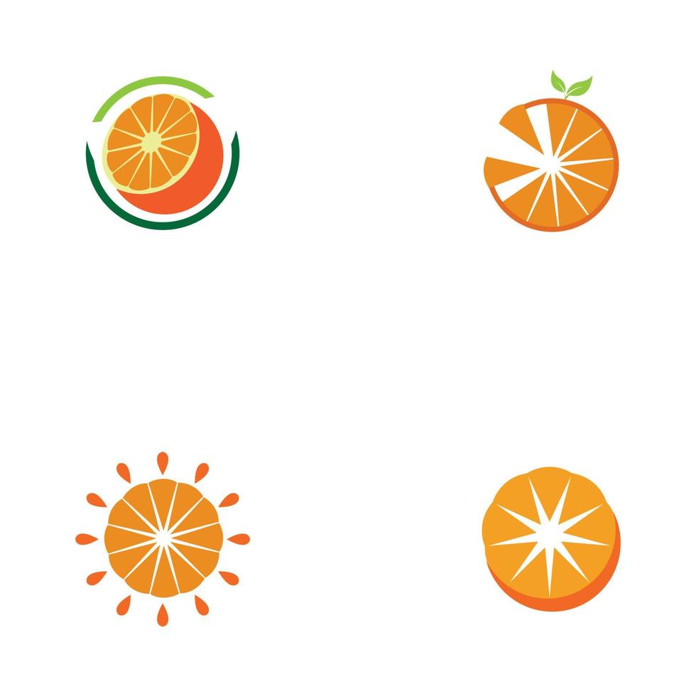 conception de logo orange icône vecteur illustration design