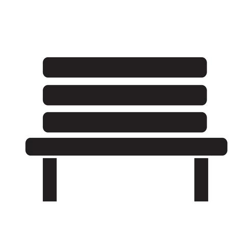 Banc icône illustration vectorielle vecteur