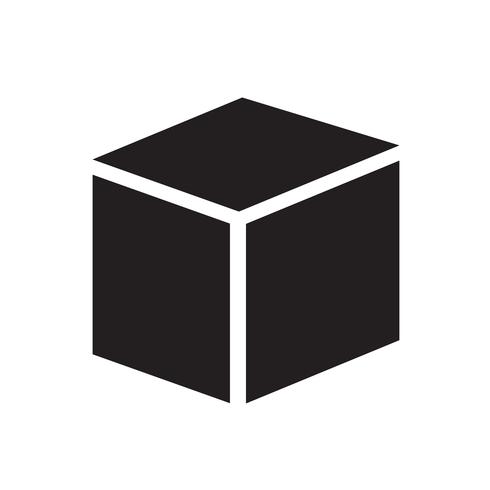 Cube icône illustration vectorielle vecteur