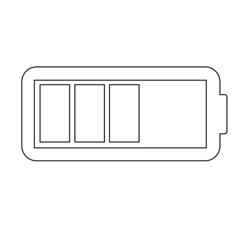 Icône de la batterie Illustration vectorielle vecteur