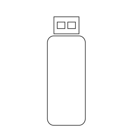 illustration vectorielle d&#39;icône de lecteur flash USB vecteur