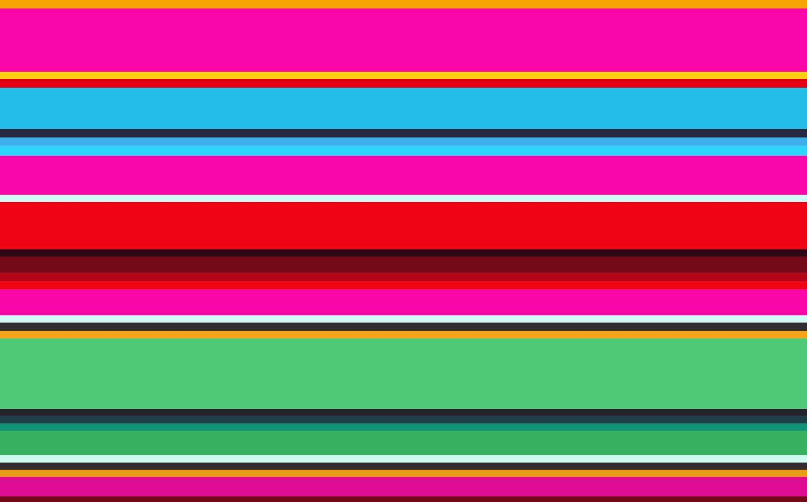 motif vectoriel de rayures de couverture mexicaine. arrière-plan pour décor de fête cinco de mayo ou motif de tissu ethnique mexique avec des rayures colorées. modèle de couleur vibrante de conception serape, illustration vectorielle
