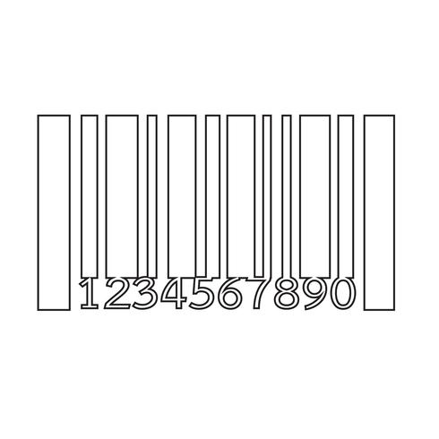 Code à barres icône illustration vectorielle vecteur