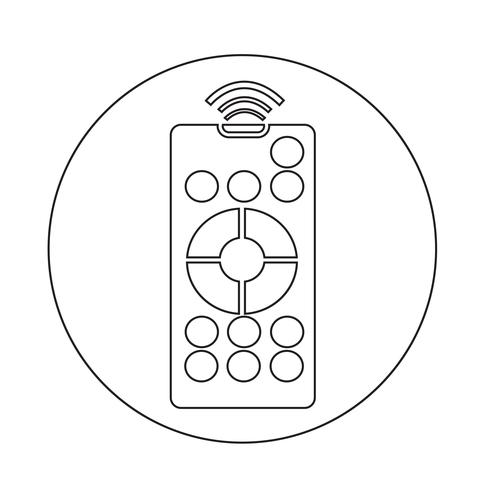 icône de la télécommande vecteur