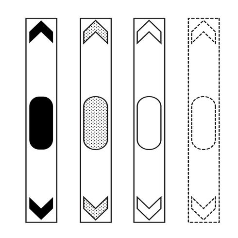 Icône illustration de vecteur flèche