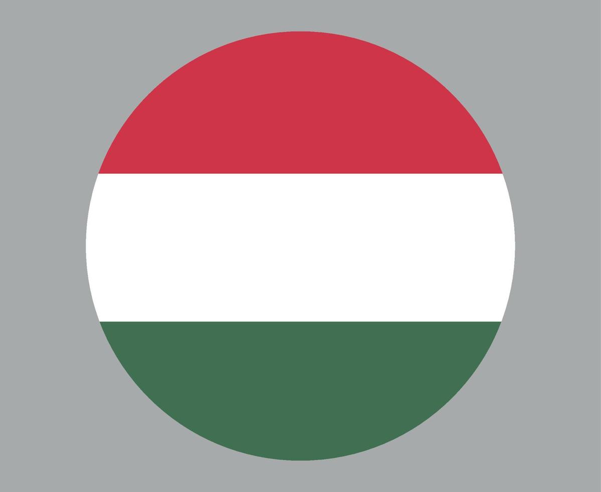 hongrie drapeau national europe emblème icône illustration vectorielle élément de conception abstraite vecteur