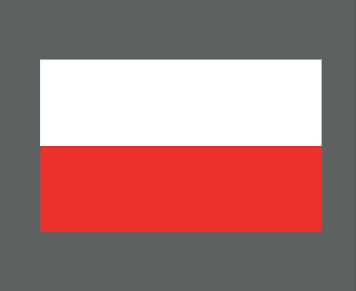 pologne drapeau national europe emblème symbole icône illustration vectorielle élément de conception abstraite vecteur