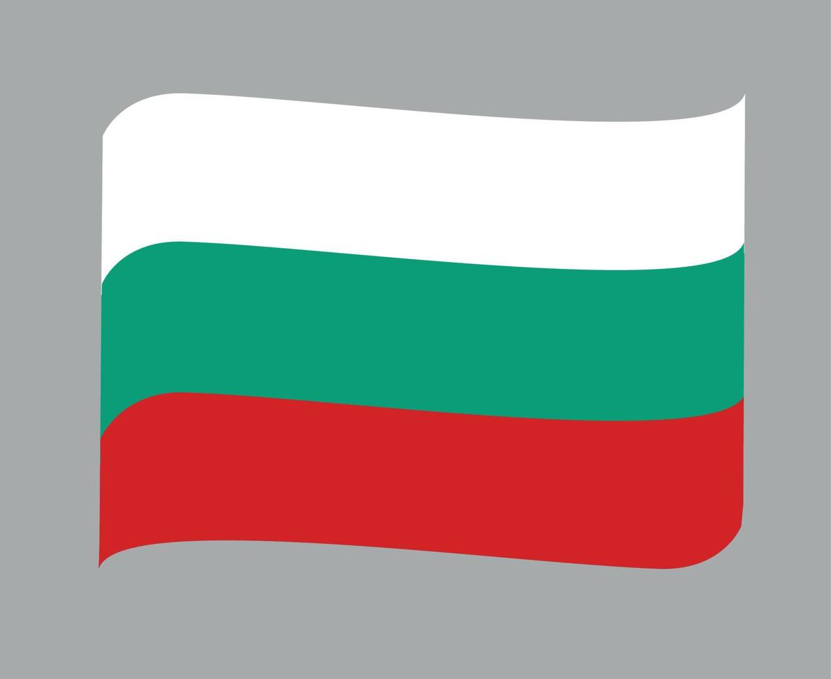 bulgarie drapeau national europe emblème symbole icône illustration vectorielle élément de conception abstraite vecteur