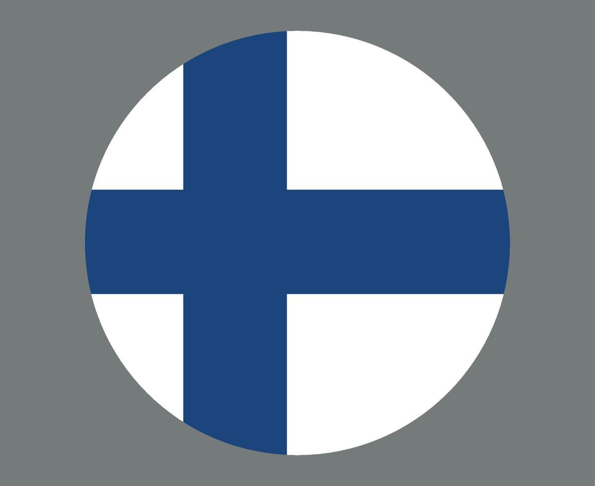 Finlande drapeau national europe emblème icône illustration vectorielle élément de conception abstraite vecteur