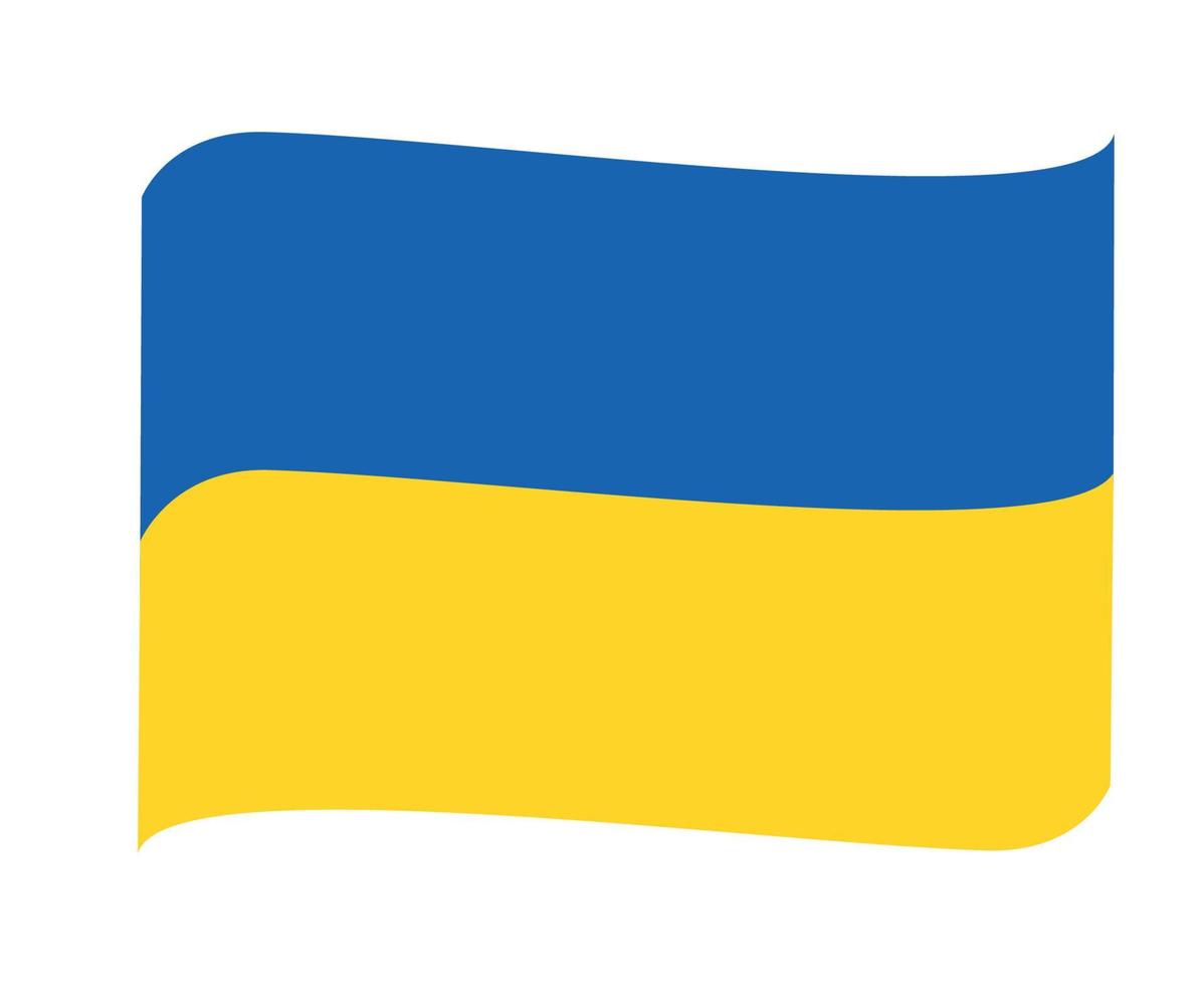 ukraine drapeau national europe emblème ruban icône illustration vectorielle élément de conception abstraite vecteur