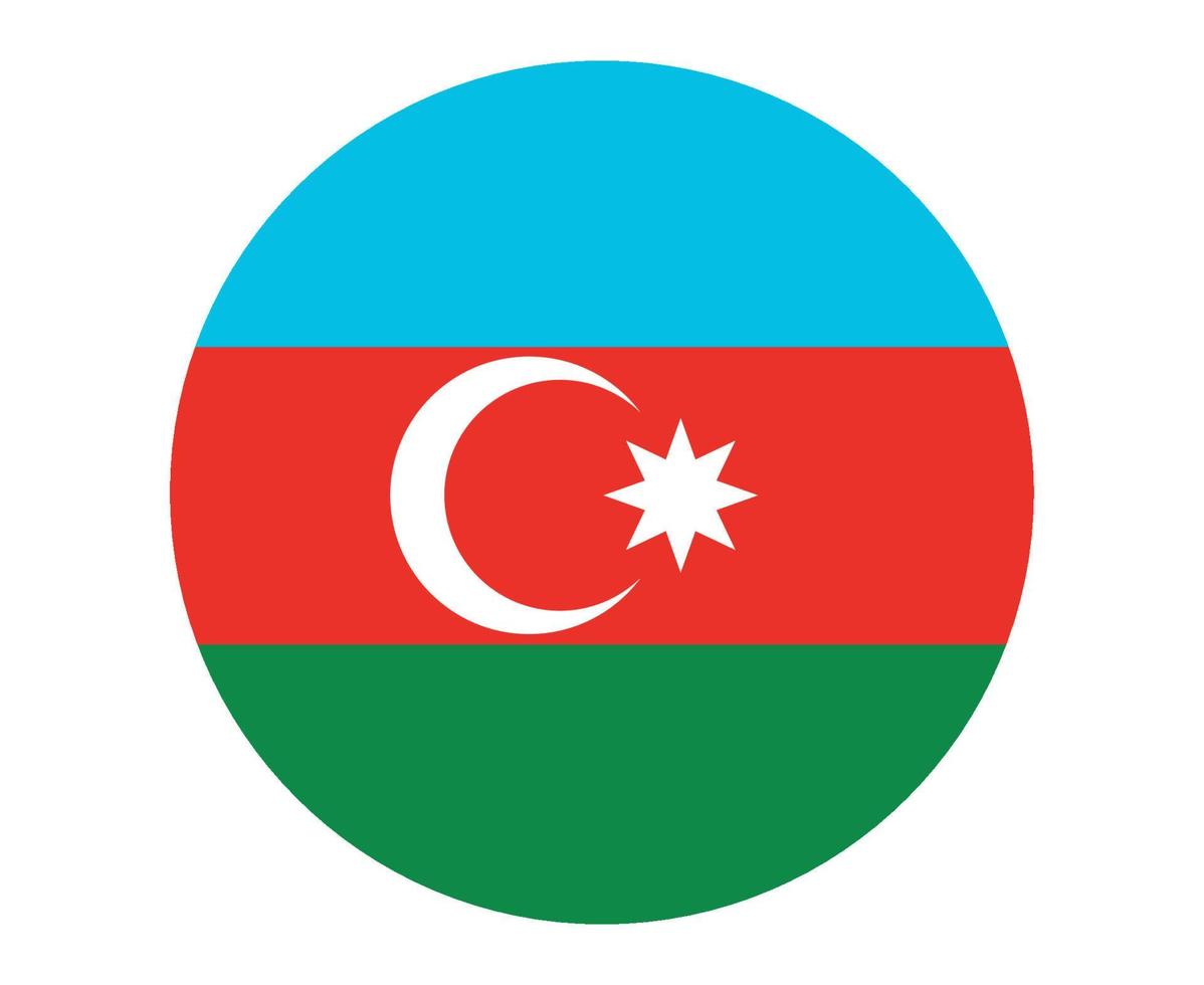 drapeau azerbaïdjan europe nationale emblème icône illustration vectorielle élément de conception abstraite vecteur