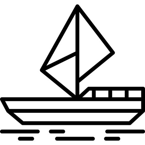 Vecteur d&#39;icône de yacht