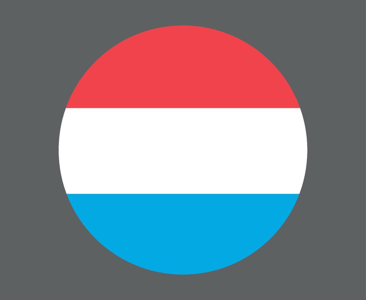 drapeau luxembourgeois europe nationale emblème icône illustration vectorielle élément de conception abstraite vecteur