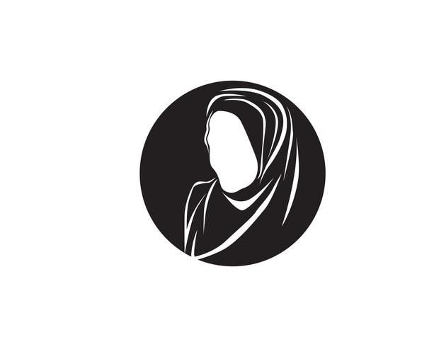 cheveux femme et visage logo et symboles vectoriels vecteur