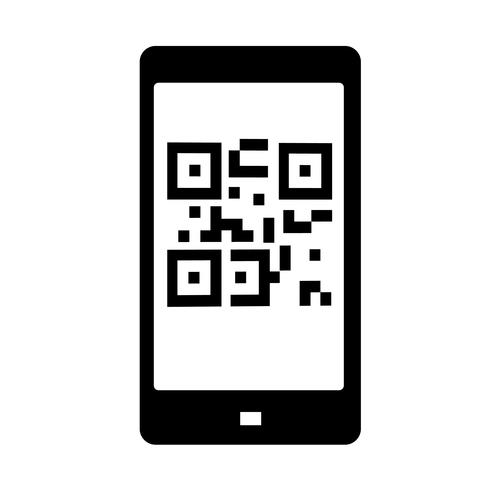 Vecteur de code QR icône