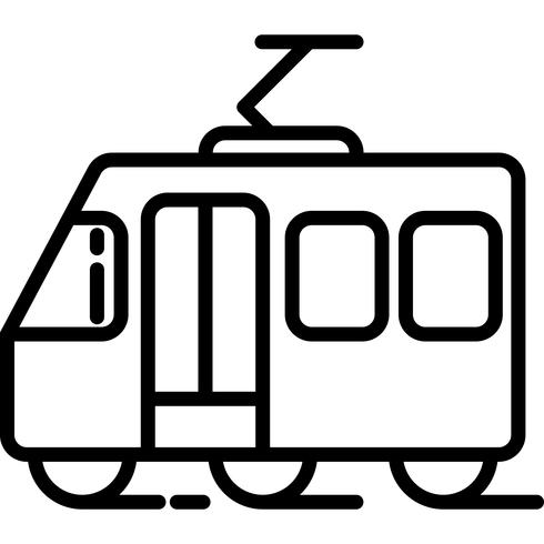 Tram icône vecteur