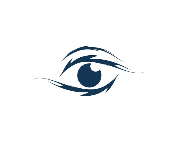 Logo de soins oculaires et icônes de modèle de vecteur de symboles