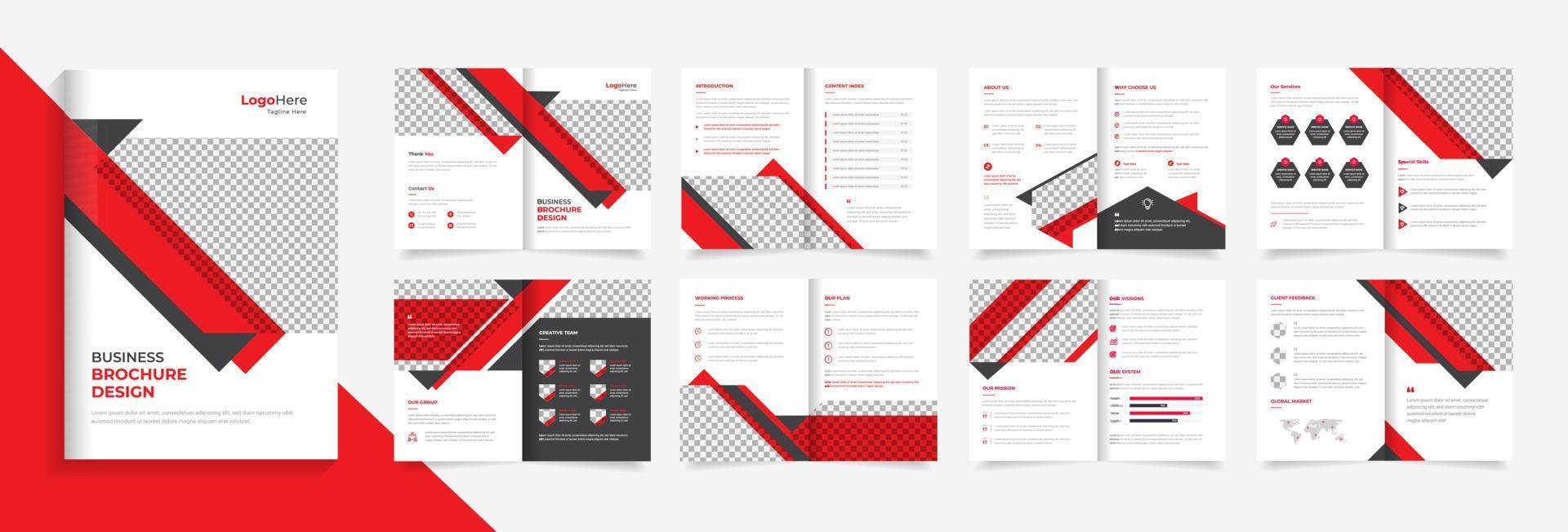 modèle de conception de brochure d'entreprise pour entreprise, profil d'entreprise, vecteur de rapport annuel