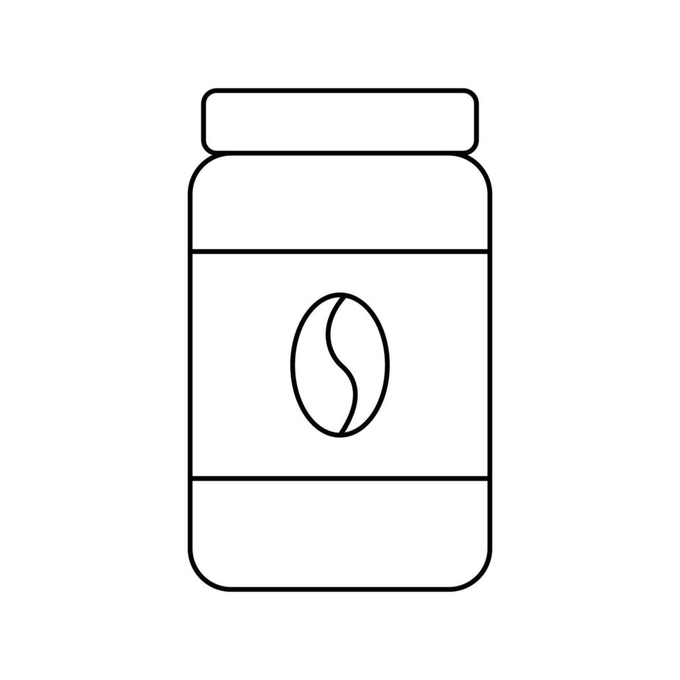icône de contour de pot de café. signe de vecteur de pot de café pour café ou conception de sites Web isolé sur fond blanc