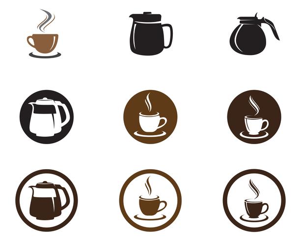 Tasse à café Logo Template vector icon design