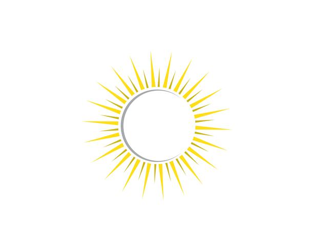 modèle d&#39;icône soleil ilustration logo vector