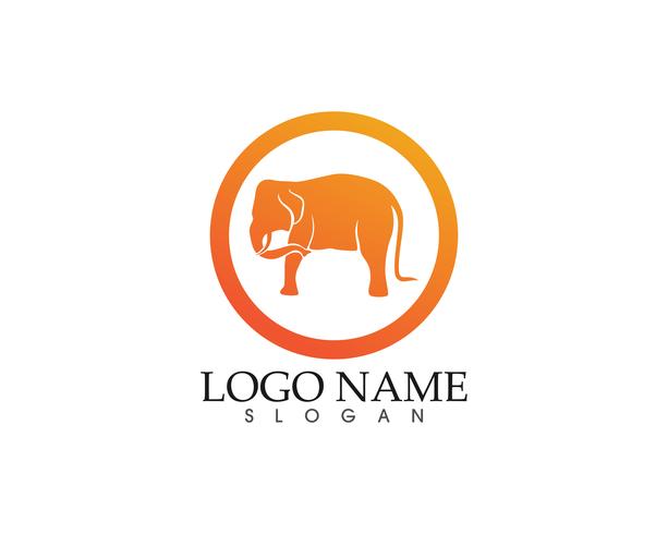 modèle app logo elephant vector et symboles