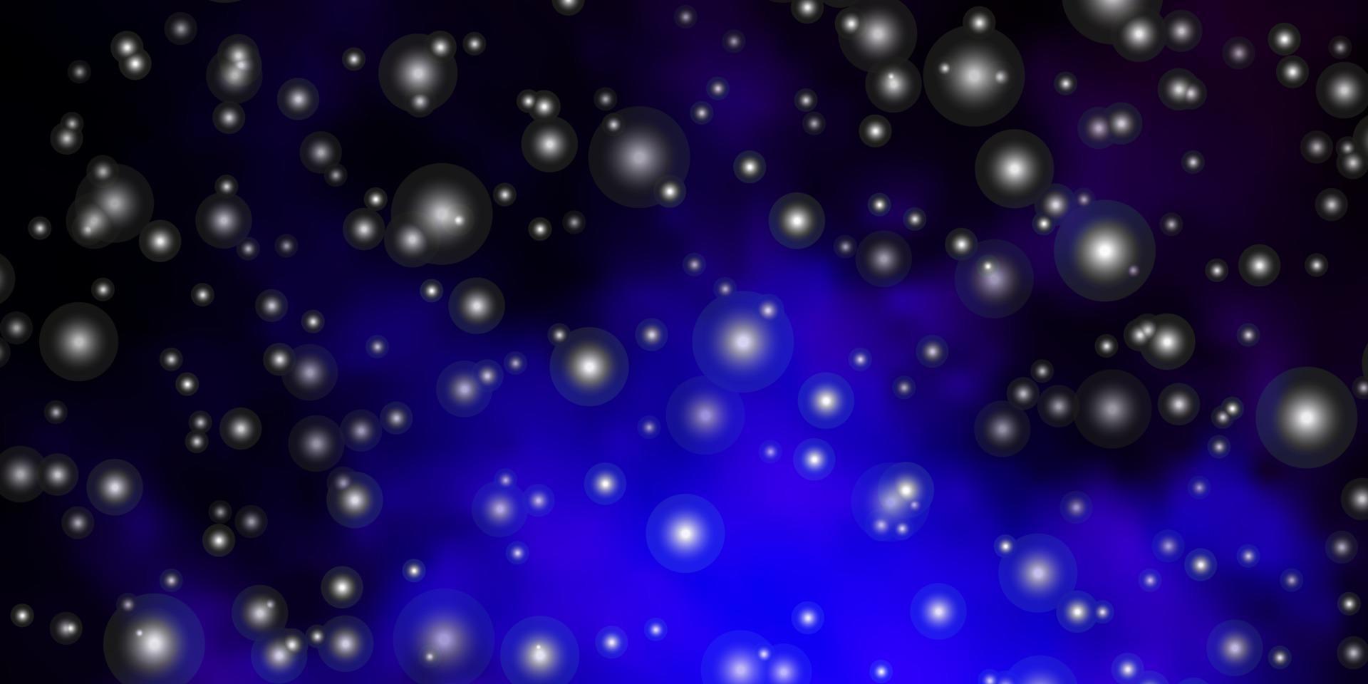 modèle vectoriel rose foncé, bleu avec des étoiles abstraites.