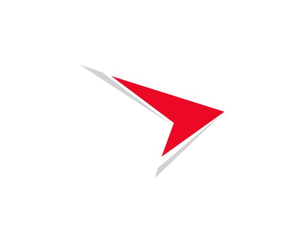 Concept de vecteur de logo et symboles de finance rouge plus rapide