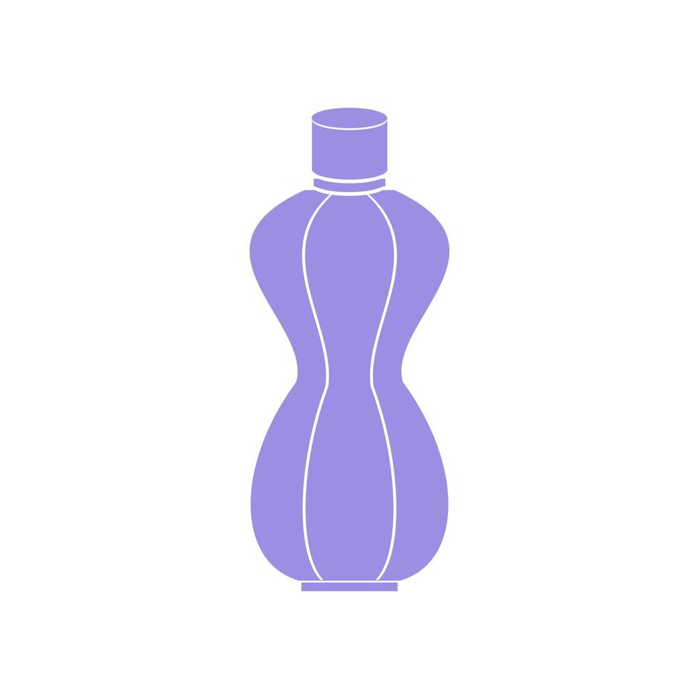 conception d'illustration de boisson de bouteille. conception d'inspirations de bouteille violette vecteur