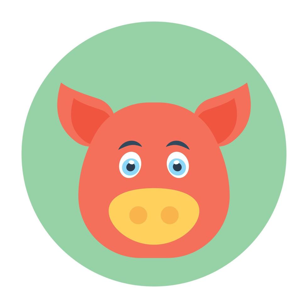 concepts de cochon à la mode vecteur