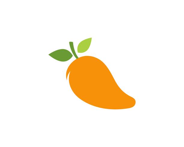 Mangue dans un style plat. Logo vectoriel de mangue. Mangue