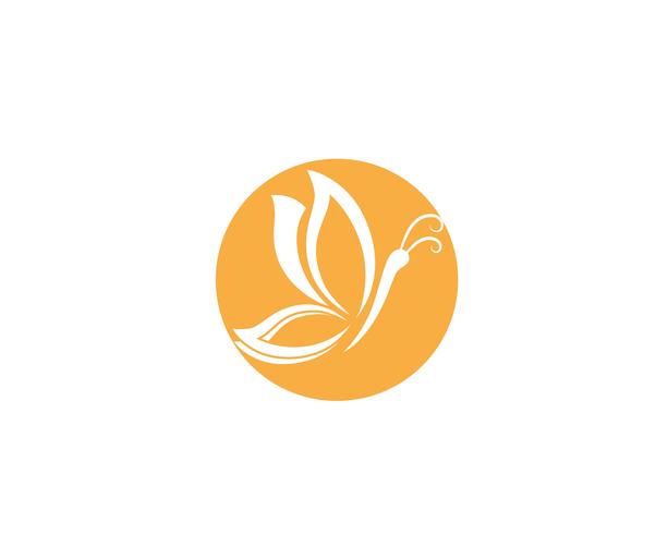 Butterfly Logo Template Vector vecteur de design icône