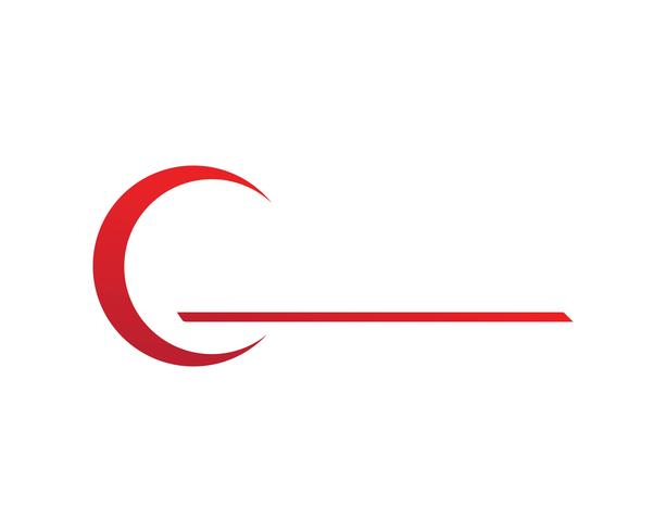 Modèle de logo de lettre C vecteur