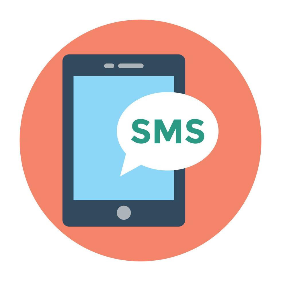 concepts de sms à la mode vecteur