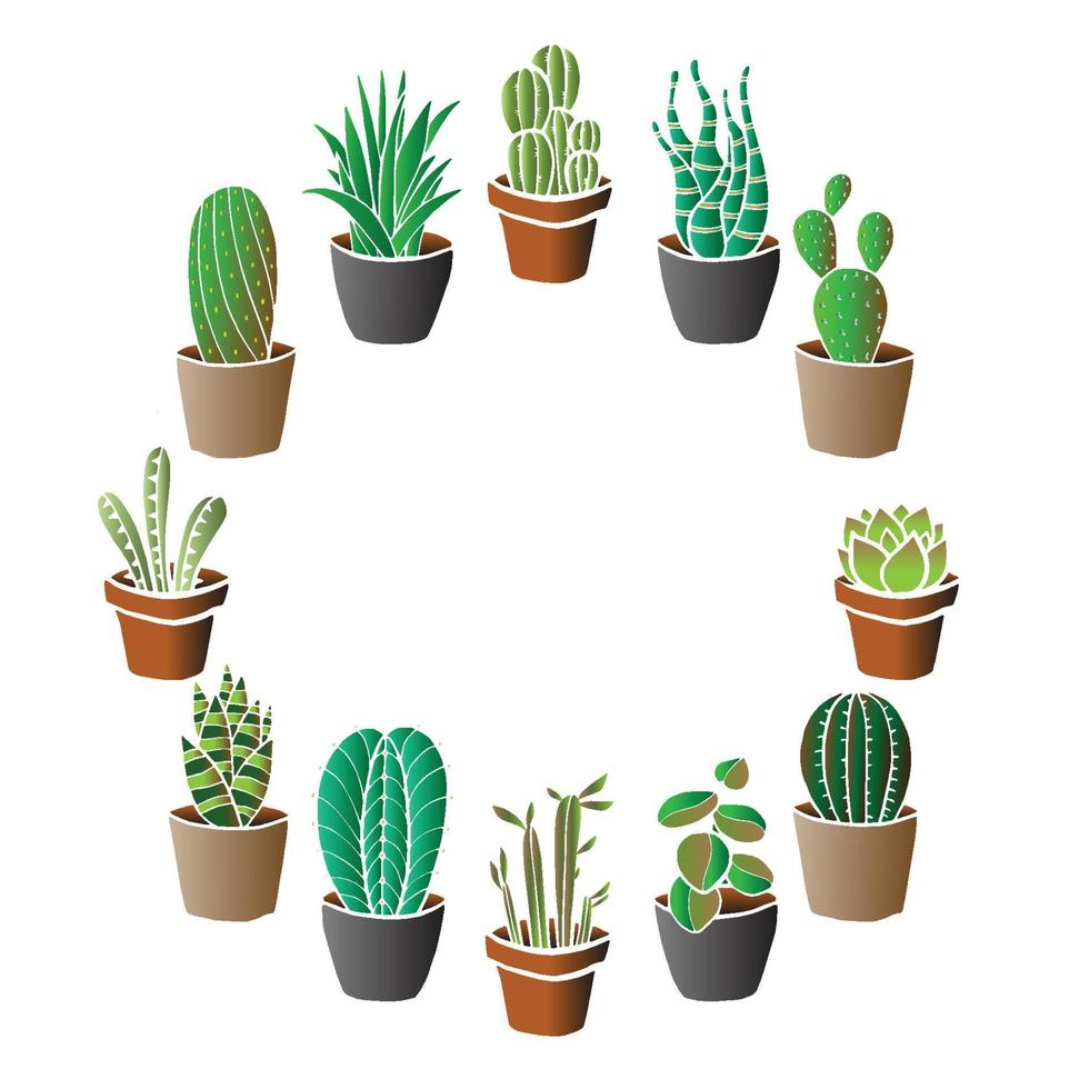 motif de cactus pour l'impression vecteur