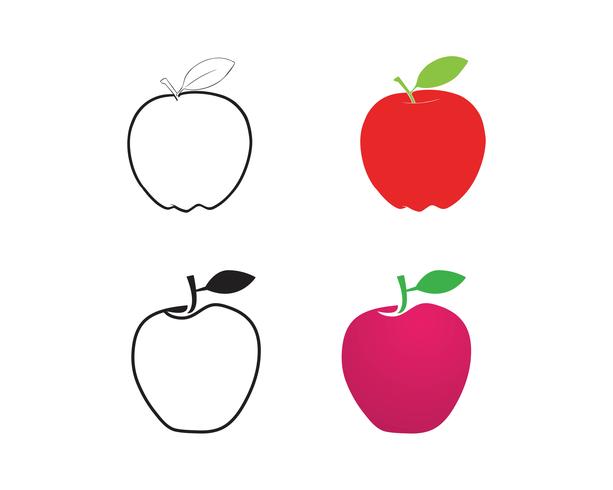 Conception d&#39;illustration vectorielle Apple vecteur