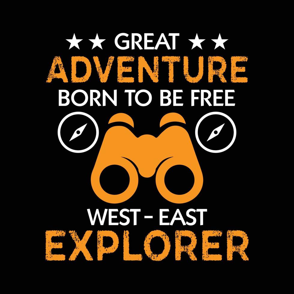 grand t-shirt d'aventure avec vecteur d'aventure. t-shirt d'aventure pour les amateurs de randonnée. vecteur de chemise de randonnée.