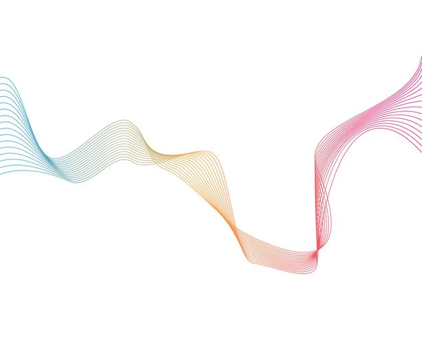 Affiche moderne de flux coloré. Forme liquide Wave sur fond de couleur bleue. Art design pour votre projet de design. Illustration vectorielle vecteur