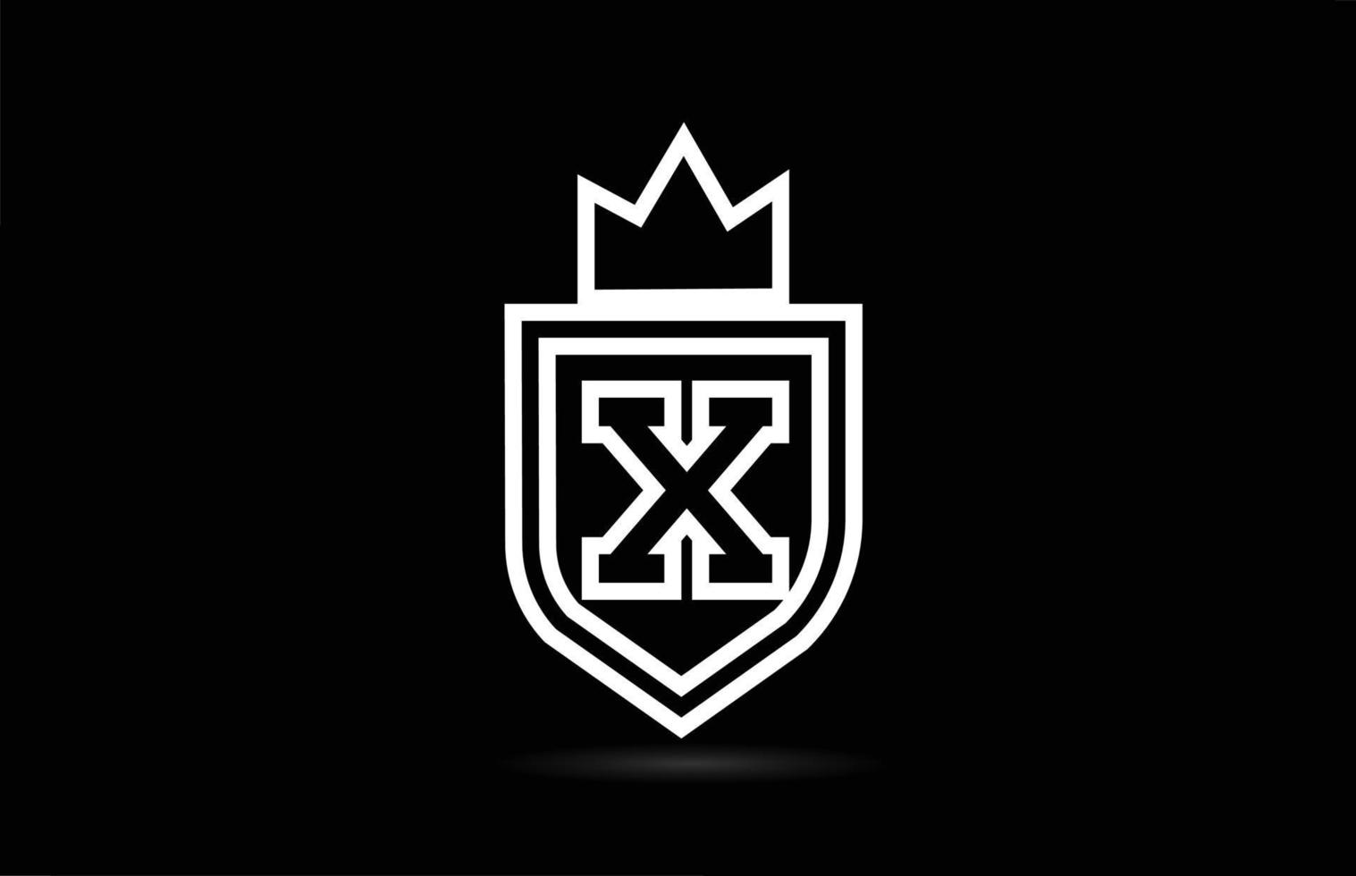 x création d'icône de logo lettre alphabet avec des ailes. modèle créatif pour entreprise et entreprise en blanc et noir vecteur