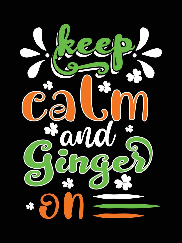 st. patrick's day typographie lettrage coloré design de t-shirt vecteur