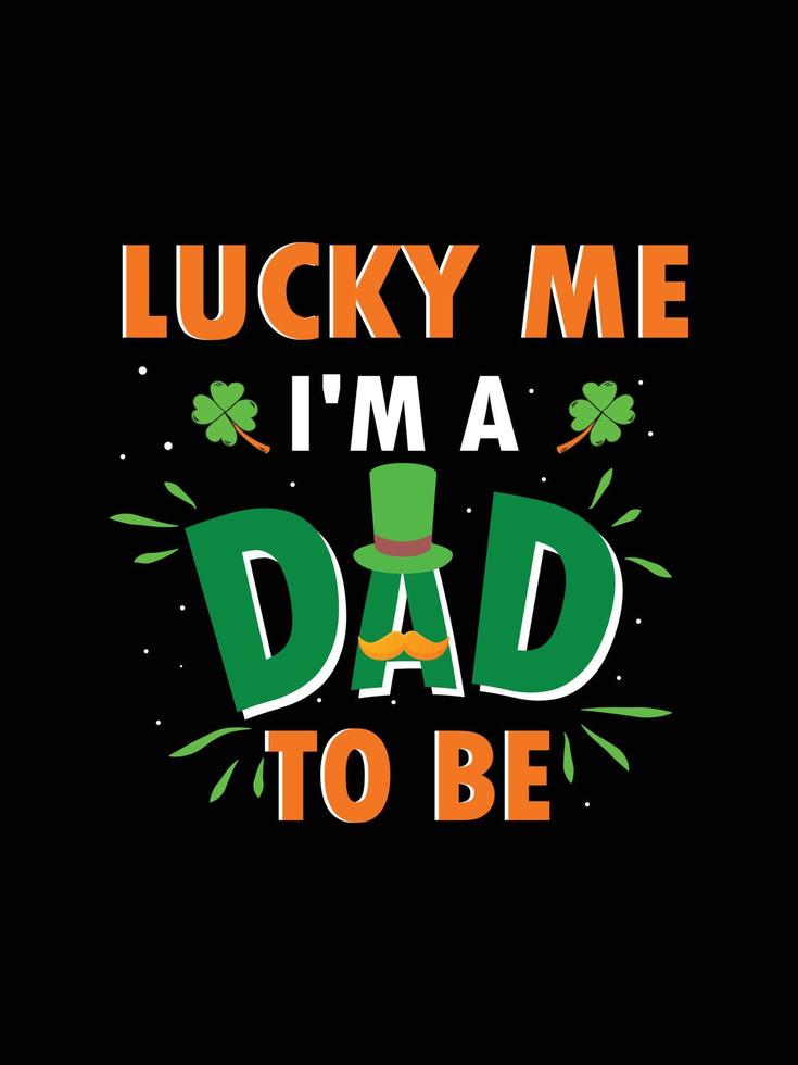 st. patrick's day typographie lettrage coloré design de t-shirt vecteur