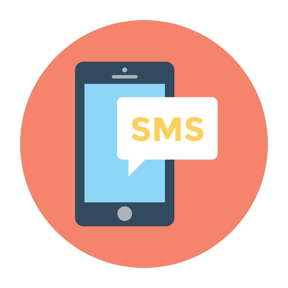 notions de bulle sms vecteur