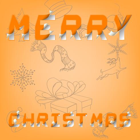 Joyeux Noël et bonne année sur les arts graphiques vectoriels eps. vecteur