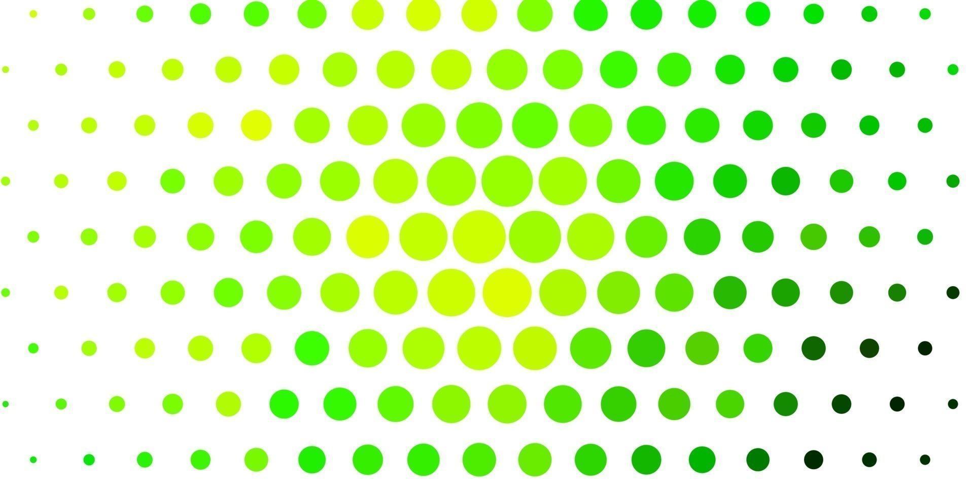 toile de fond de vecteur vert clair, jaune avec des points.