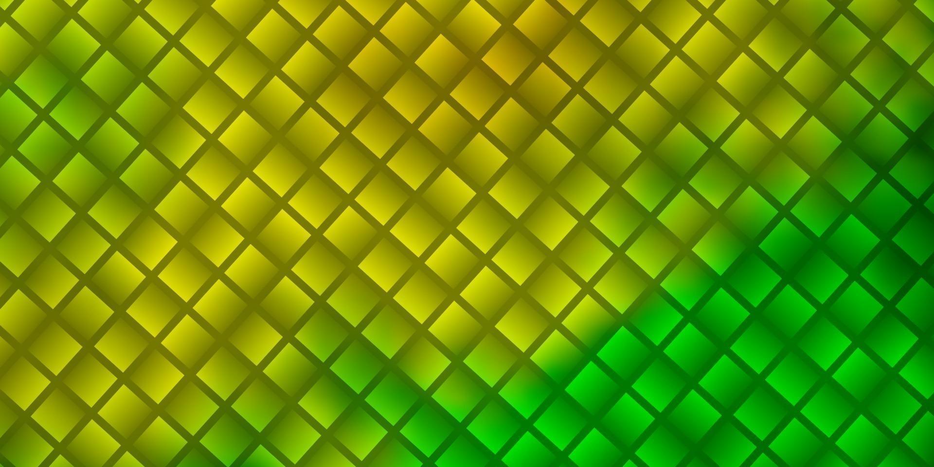modèle vectoriel vert clair, jaune avec des rectangles.